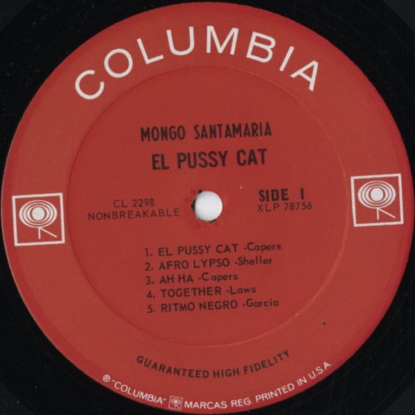 Mongo Santamaria – El Pussy Cat (CL2298) LP 1965 US Columbia | 中古LP