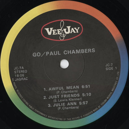 Paul Chambers - Go (JC-7) 1975 JPN Vee-Jay｜中古LP