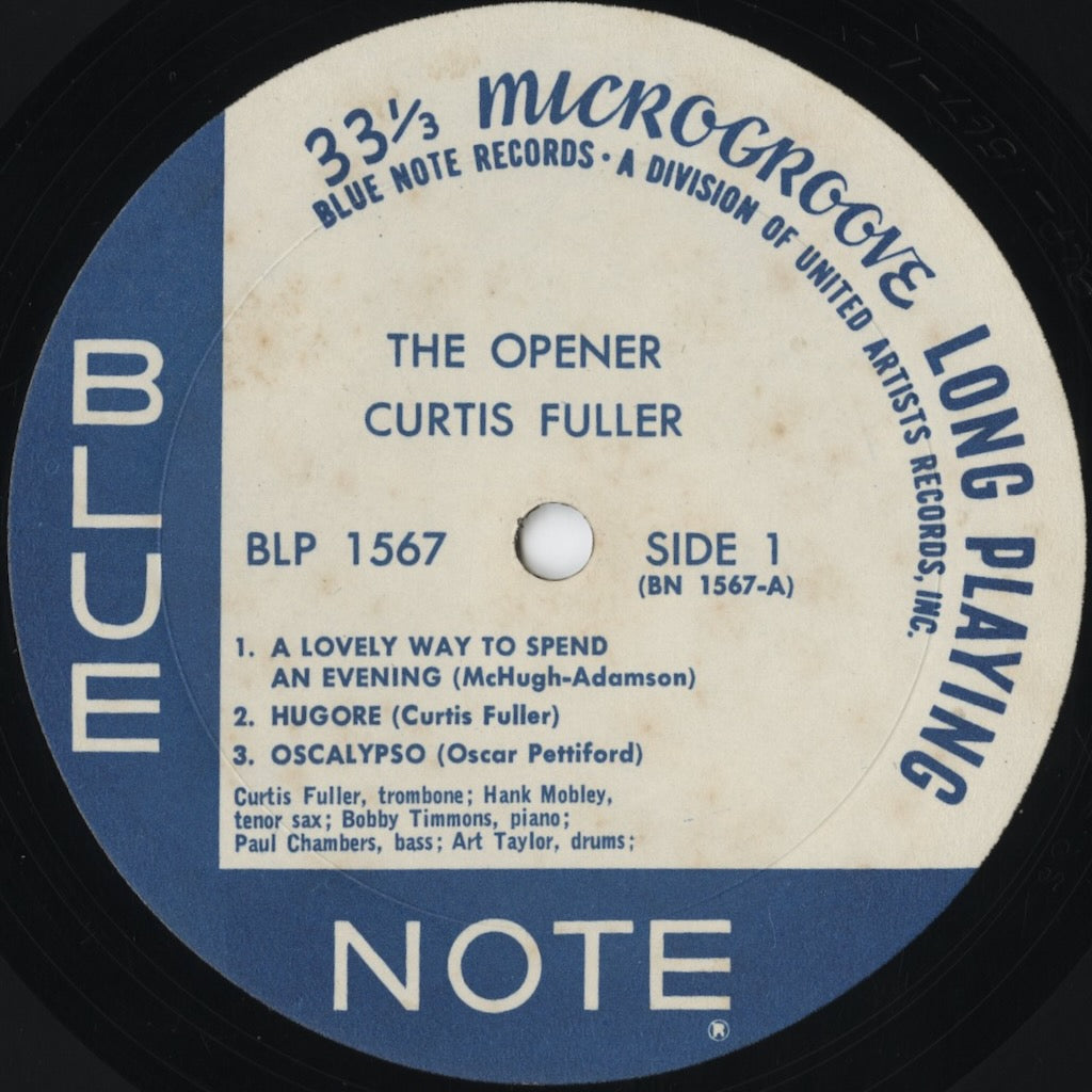 Curtis Fuller - The Opener (BLP 1567) 1972 US Blue Note - United Artists｜中古LP