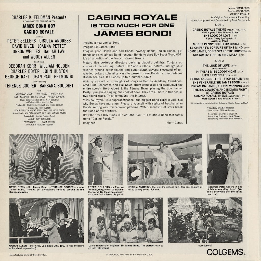 Burt Bacharach / バート・バカラック / Casino Royale -OST (COSO-5005)