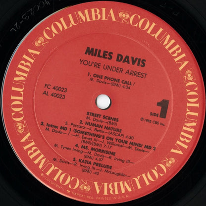 Miles Davis / マイルス・デイヴィス / You're Under Arrest (FC 40023)