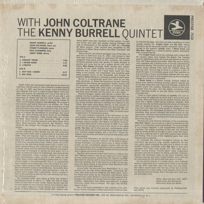 Kenny Burrell / ケニー・バレル / The Kenny Burrell Quintet With John Coltrane (PRT 7532)