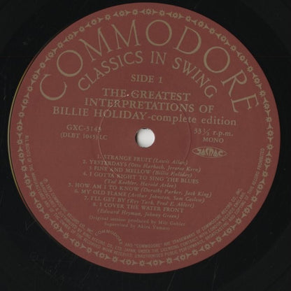 Billie Holiday / ビリー・ホリデイ / The Greatest Interpretations Of Billie Holiday - Complete Edition (GXC-3143)