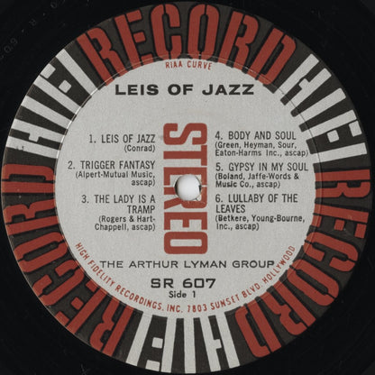 Arthur Lyman – Leis Of Jazz (SR 607) LP 1958 US HiFi Record | 中古LP