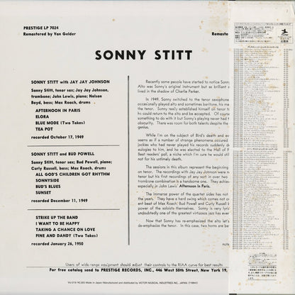 Sonny Stitt - Sonny Stitt With Powell & J.J. (VIJ-219) 1984 JPN Prestige｜中古LP