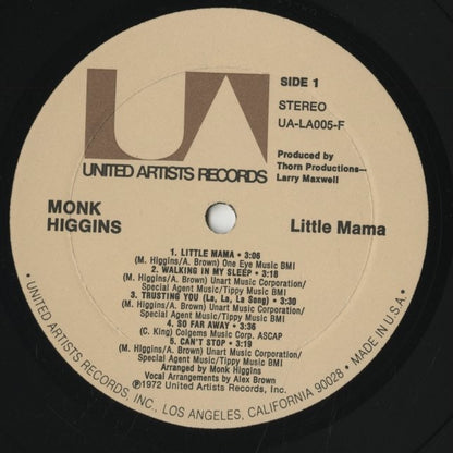Monk Higgins / モンク・ヒギンズ / Little Mama (UA-LA005-F)