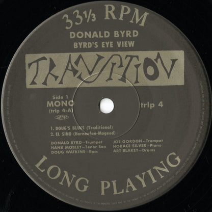 Donald Byrd / ドナルド・バード / Byrd's Eye View (TRLP-4)