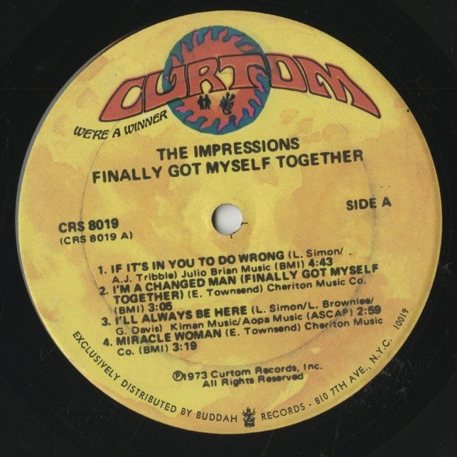 The Impressions / インプレッションズ / Finally Got Myself Together (CRS 8019)