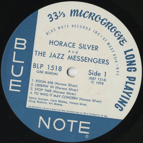 Horace Silver / ホレス・シルヴァー / Horace Silver and The Jazz Messengers (GXK8040M)