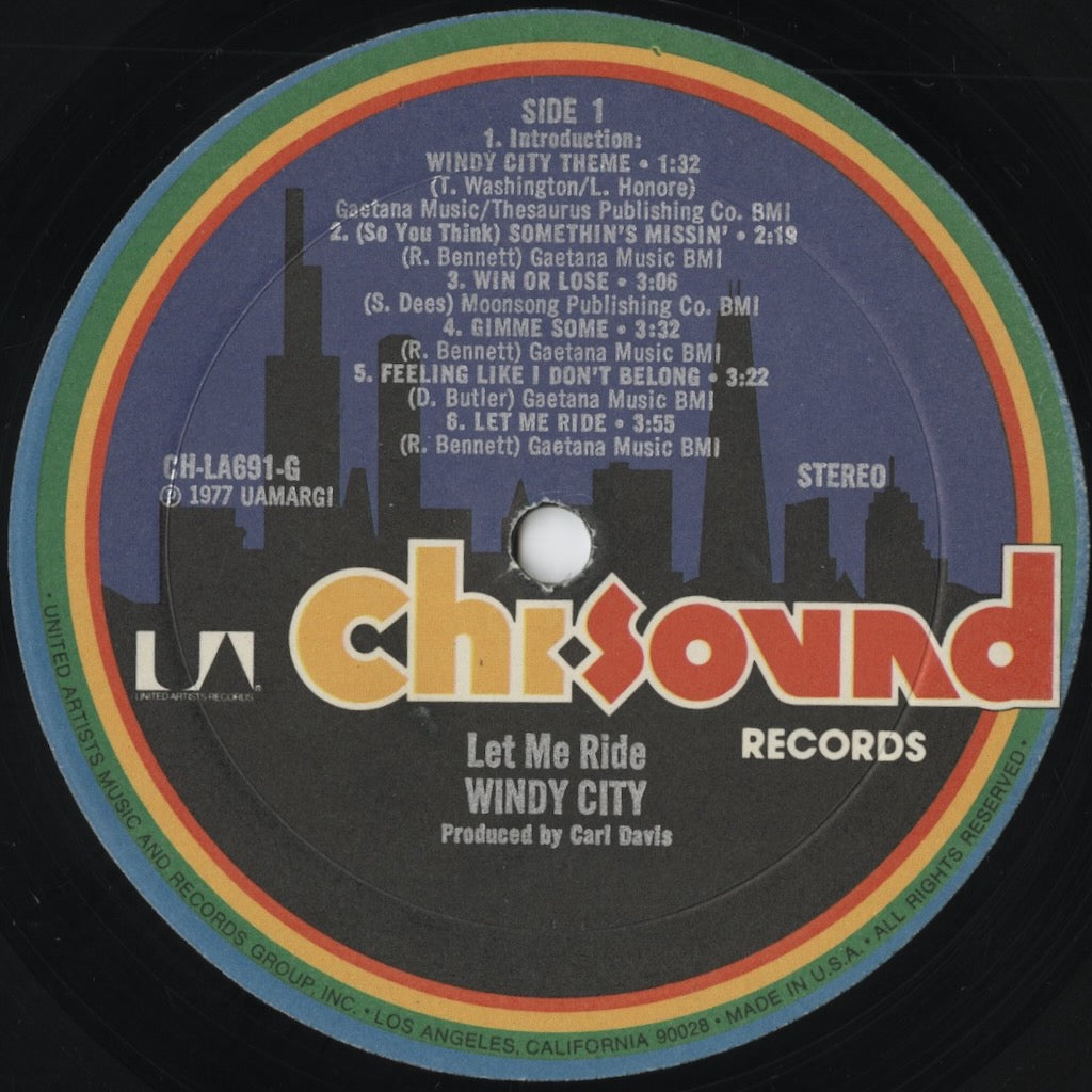 Windy City – Let Me Ride (CH-LA691-G) LP 1977 US UA-Chi Sound