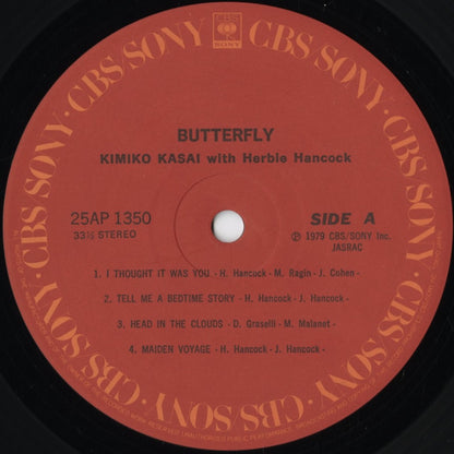 Kimiko Kasai / 笠井紀美子 / Butterfly (25AP 1350) Herbie Hancock