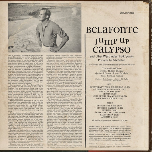 Harry Belafonte / ハリー・ベラフォンテ / Jump Up Calypso (LSP-2388)