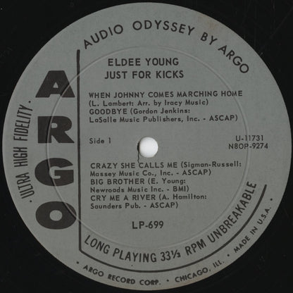 Eldee Young & Co. / エルディー・ヤング / Just For Kicks (LP-699)