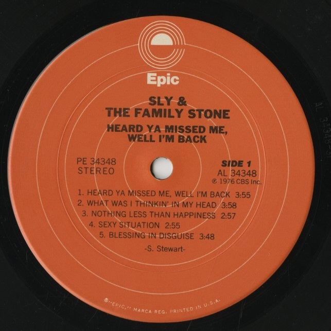 Sly & The Family Stone / スライ&ザ・ファミリー・ストーン / Heard 