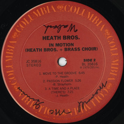 Heath Brothers – In Motion (JC 35816) LP 1979 US Columbia | 中古LP