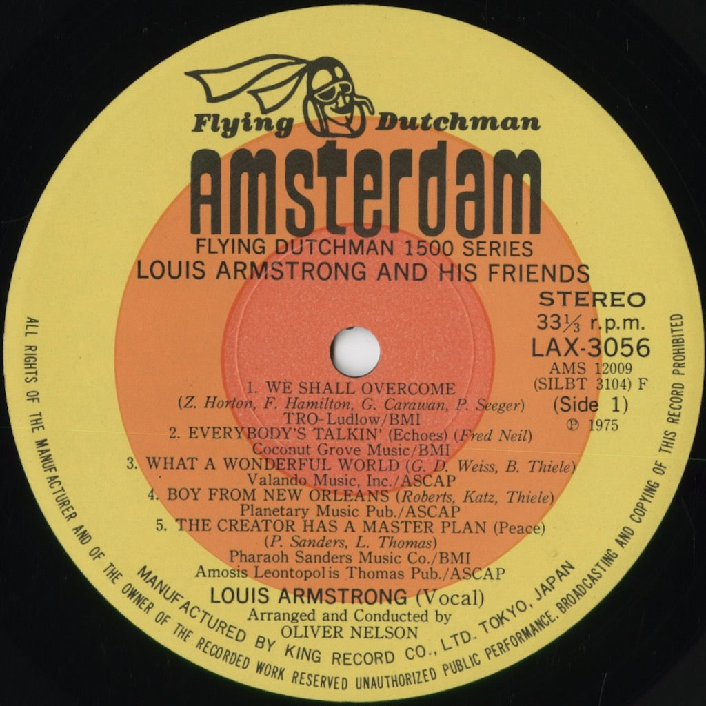 Louis Armstrong - Louis Armstrong And His Friends (LAX-3056) 1975 JPN Flying Dutchman｜中古LP