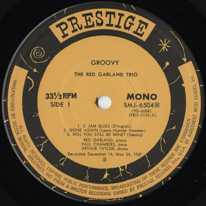 Red Garland - Groovy (SMJ-6504(M)) 1976 JPN Prestige / Victor｜中古LP