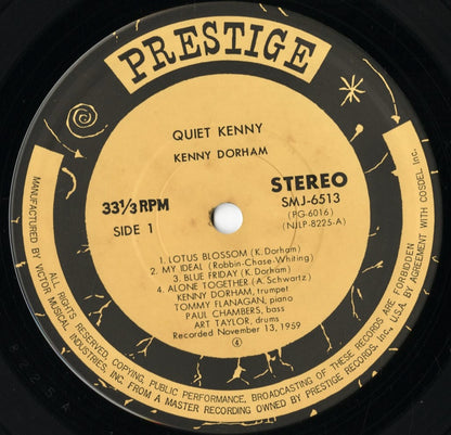 Kenny Dorham - Quiet Kenny (SMJ-6513) 1976 JPN Prestige｜中古LP