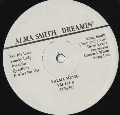 Alma Smith – Dreamin' (VM101) LP 1984 US Valma Music｜中古LP