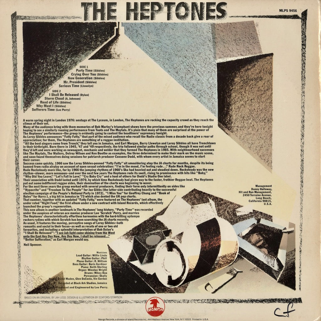 MLPS 9456 The Heptones / Party Time 中古レコード 通販 – VOXMUSIC