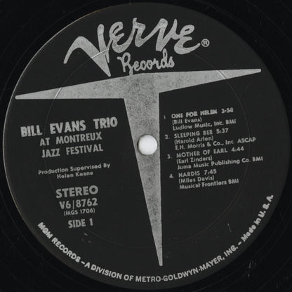 Bill Evans – At The Montreux Jazz Festival (V6-8762) LP 1968 US Verve | 中古LP