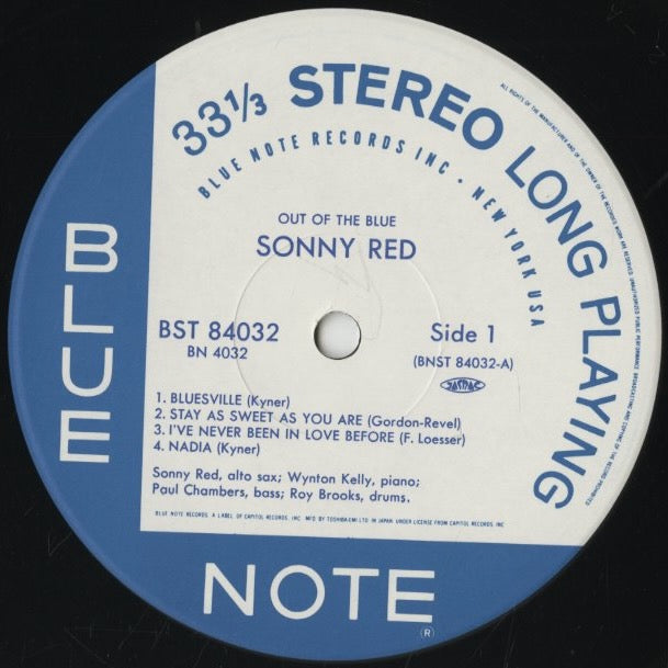 Sonny Red / ソニー・レッド / Out Of The Blue (BN 4032)