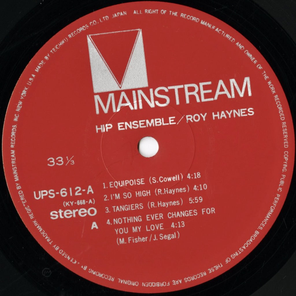 Roy Haynes / ロイ・ヘインズ / Hip Ensemble (UPS-612-A)