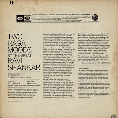 Ravi Shankar / ラヴィ・シャンカール / Two Raga Moods (ST10482)