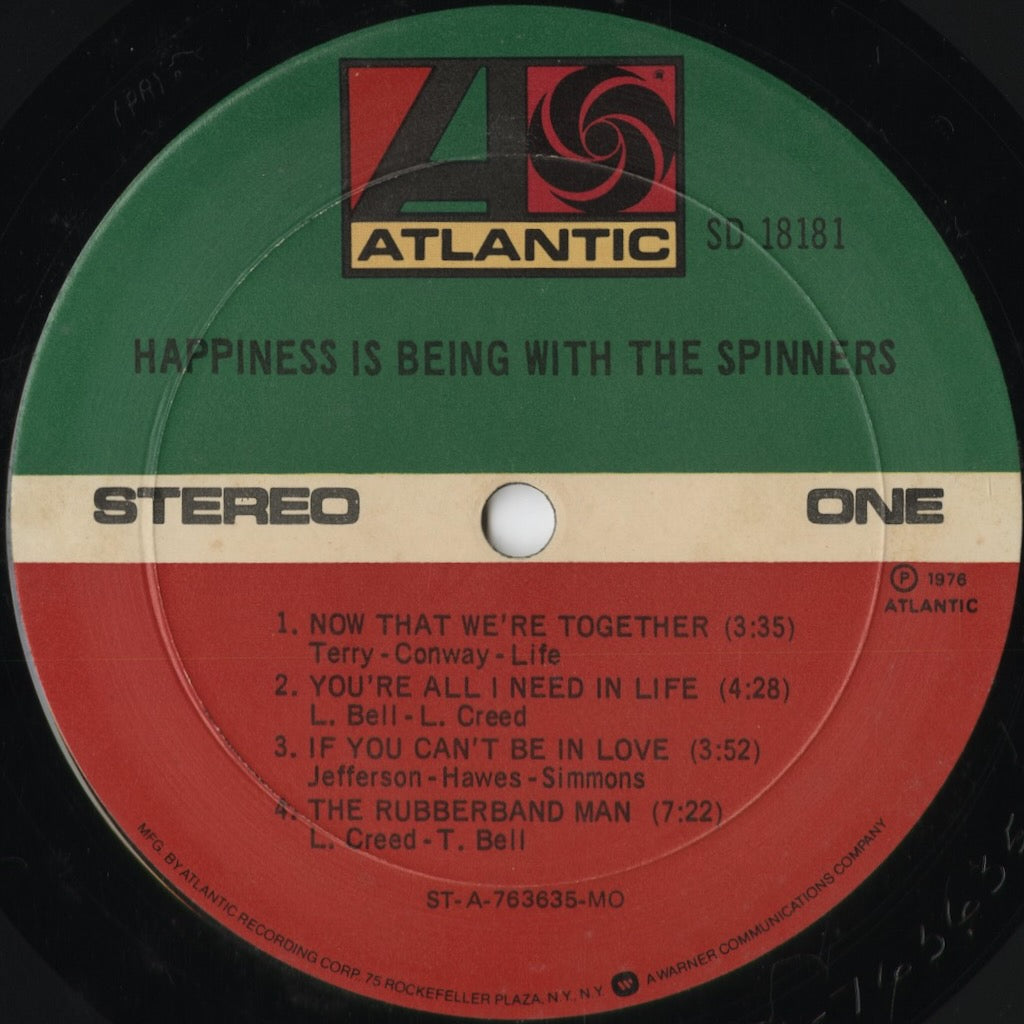 Spinners - Happiness Is Being With The Spinners SD 18181 中古