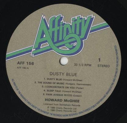 Howard McGhee / ハワード・マギー / Dusty Blue (AFF 156)