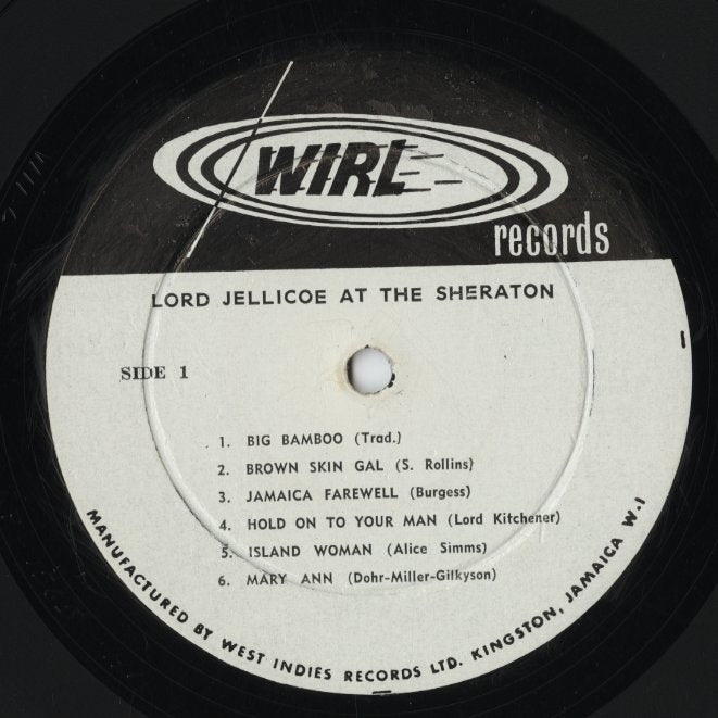 Lord Jellicoe & His Calypso Monarchs - Lord Jellicoe At The Sheraton (WIRL. 1040) LP 1960's Jamaica WIRL｜中古LP