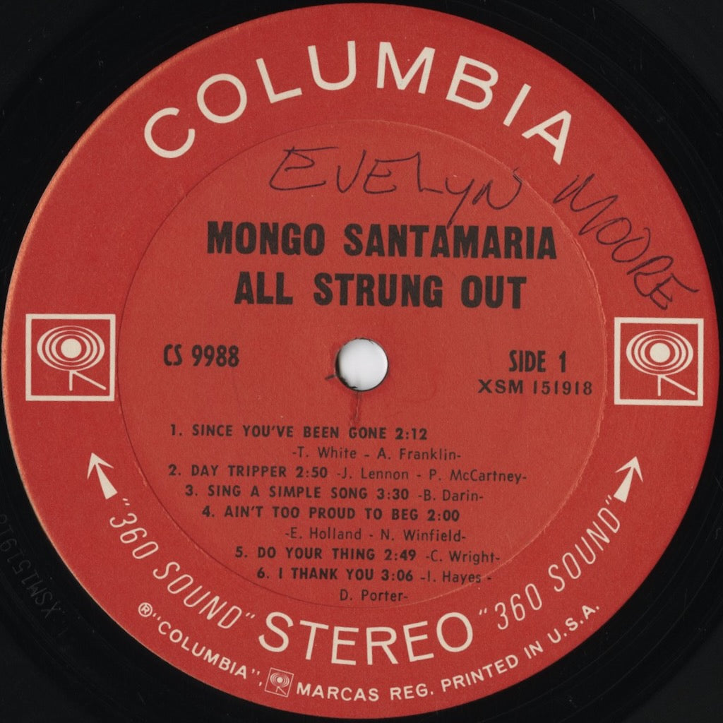 Mongo Santamaria – All Strung Out (CS 9988) LP 1970 US Columbia | 中古LP