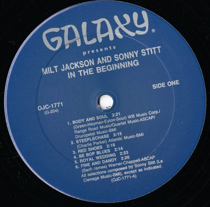 Milt Jackson & Sonny Stitt / ミルト・ジャクソン＆ソニー・スティット / In The Beginning (OJC-1771)