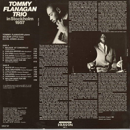 Tommy Flanagan - In Stockholm 1957 (DRLP 87) 1985 SWE Dragon｜中古LP