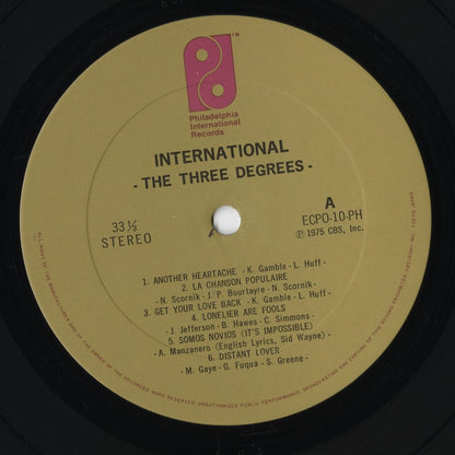 The Three Degrees - The Three Degrees (ECPO-10-PH) LP 1975 JPN Philadelphia International - CBS/Sony｜中古LP