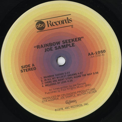 Joe Sample - Rainbow Seeker (AA-1050) 1978 US ABC｜中古LP