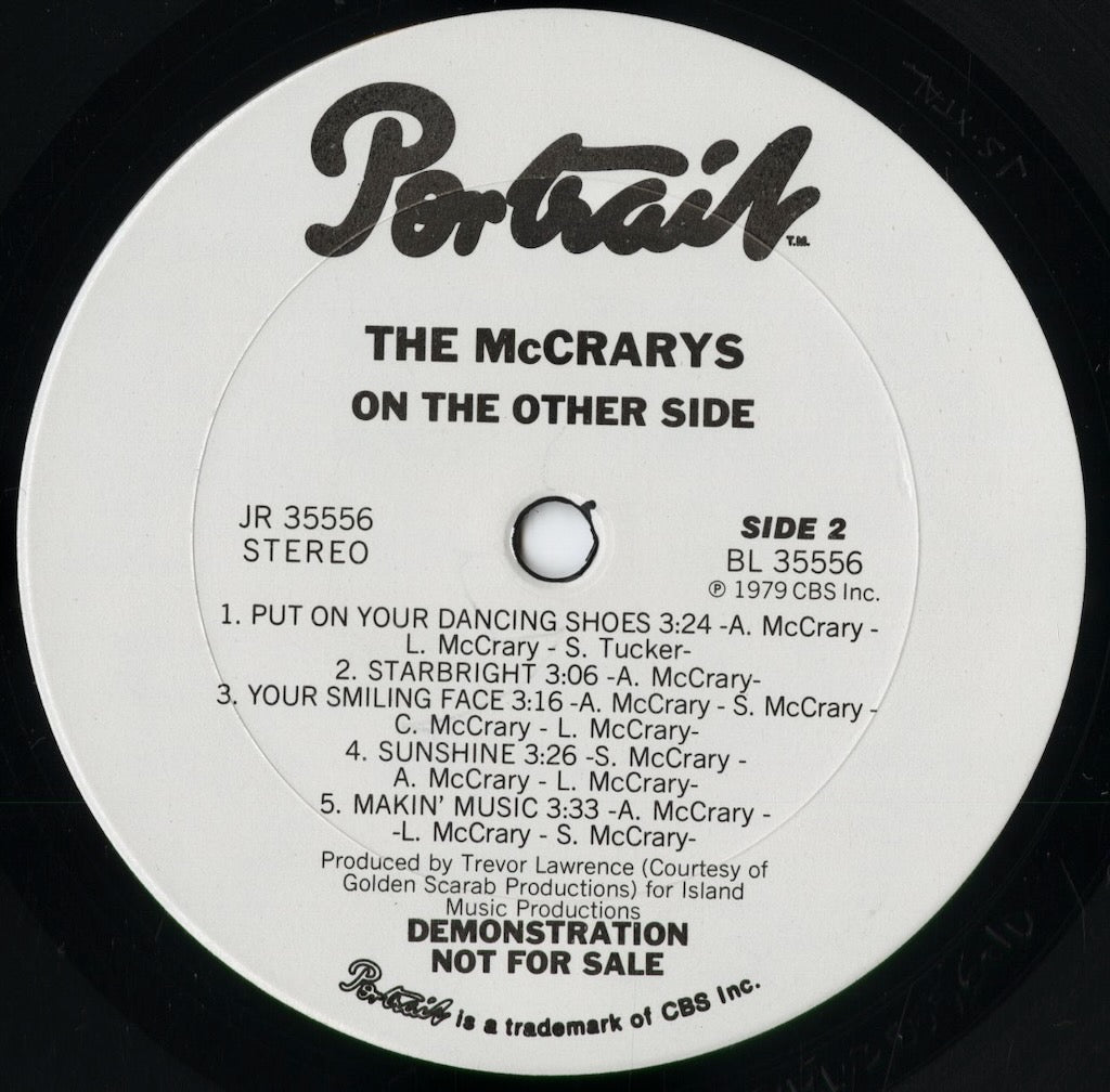 The McCrarys - On The Other Side (JR 35556) 1979 US Portrait｜中古LP