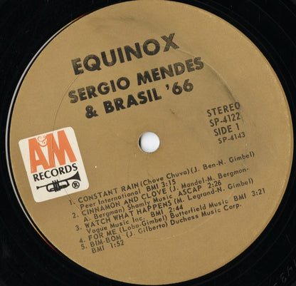 Sergio Mendes - Equinox (SP 4122) LP 1967 US A&M｜中古LP