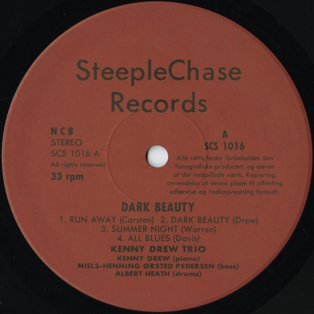 Kenny Drew - Dark Beauty (SCS-1016) 1974 JPN SteepleChase｜中古LP