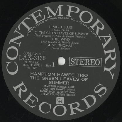 Hampton Hawes / ハンプトン・ホーズ / The Green Leaves Of Summer (LAX-3136)