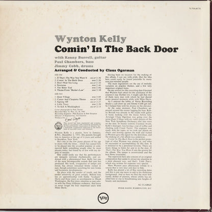 Wynton Kelly - Comin' In The Back Door (V6-8576) 1963 US Verve｜中古LP