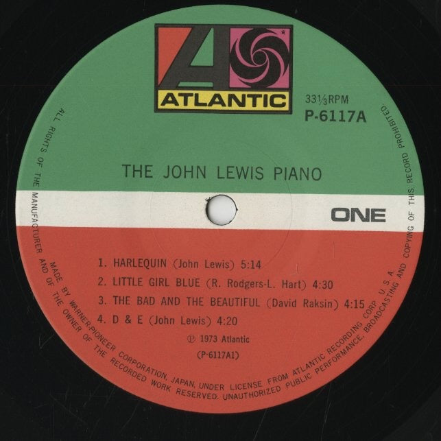 John Lewis / ジョン・ルイス / The John Lewis Piano (P-6117A)