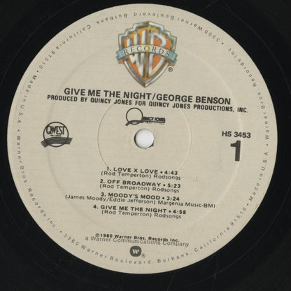 George Benson / ジョージ・ベンソン / Give Me The Night (HS 3453)