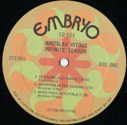 Miroslav Vitous - Infinite Search (SD 524) 1970 US Embryo｜中古LP