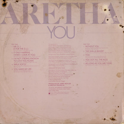 Aretha Franklin – You (SD 18151) LP 1975 US Atlantic｜中古LP