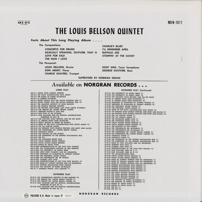 The Louis Bellson Quintet / ルイ・ベルソン / Louis Bellson (POJJ-1510)