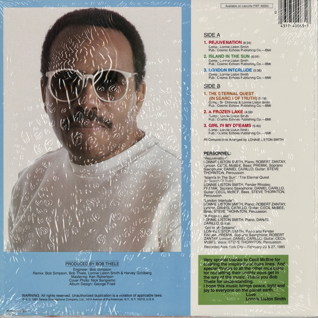 Lonnie Liston Smith / ロニー・リストン・スミス / Rejuvenation (FW 40063)