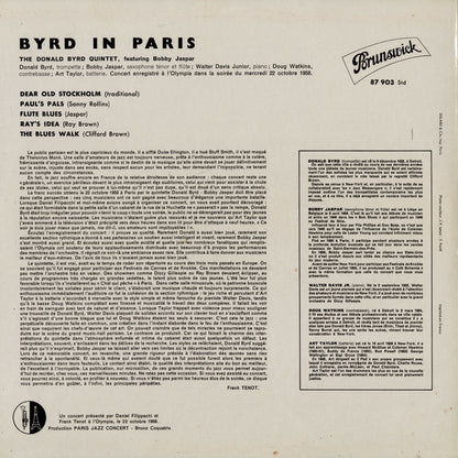 Donald Byrd / ドナルド・バード / Byrd In Paris (87 903)