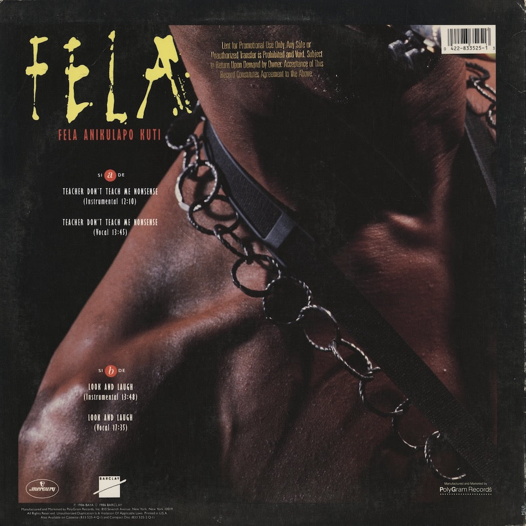 Fela Kuti / フェラ・クティ / Teacher Don't Teach Me Nonsense (422