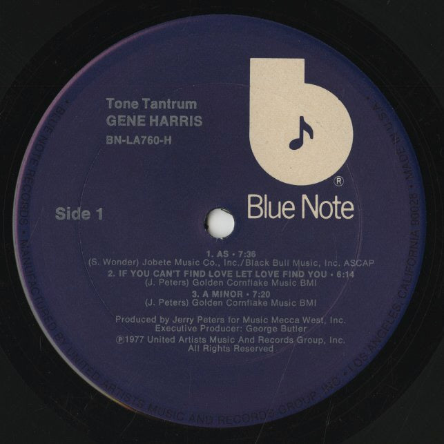 Gene Harris / ジーン・ハリス / Tone Tantrum (BN-LA760-H)